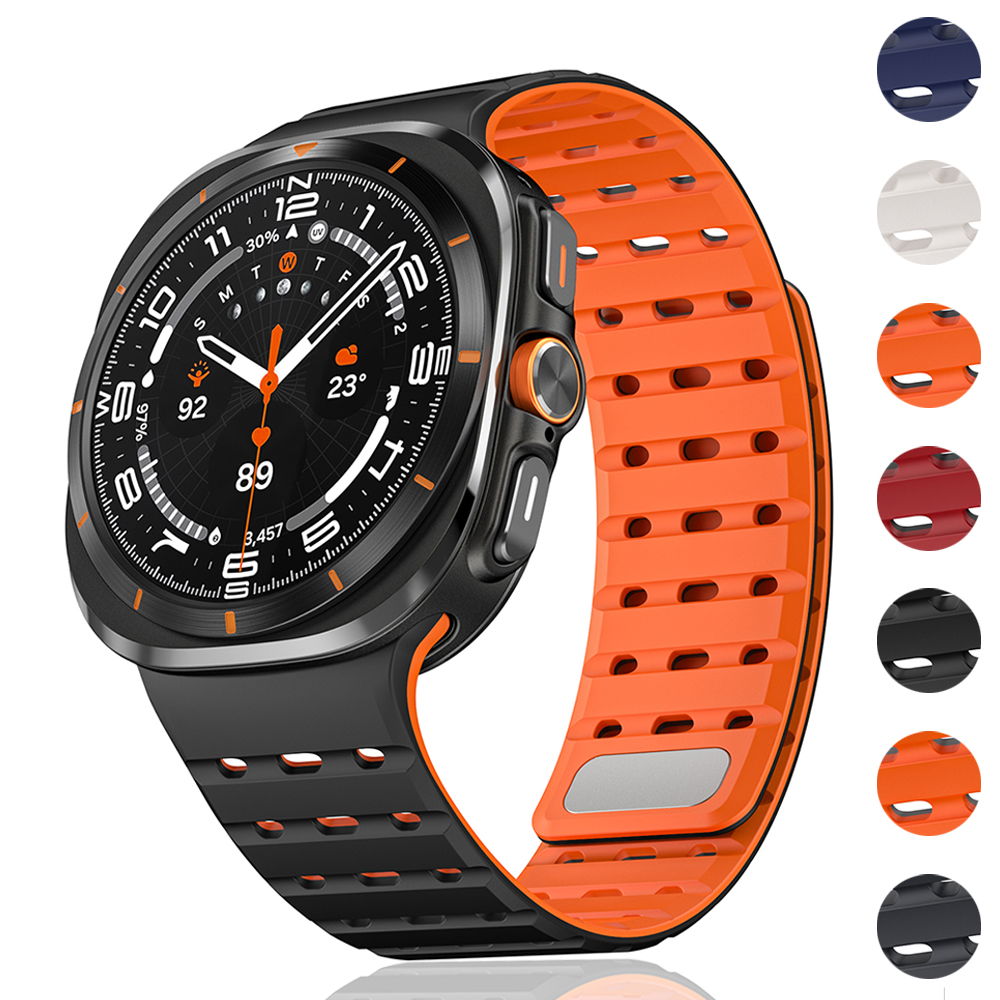 Samsung Smartwatch Ultra Accessories - Bracelet en silicone magnétique souple pour