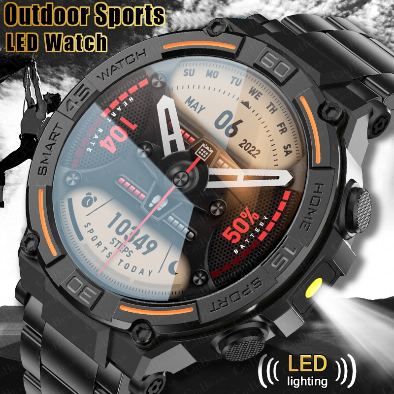 Smartwatch Faces - Montre connectée militaire robuste pour hommes,