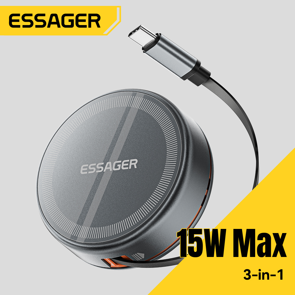 Wireless Charger Watch - Essager 15W 3 en 1 chargeur