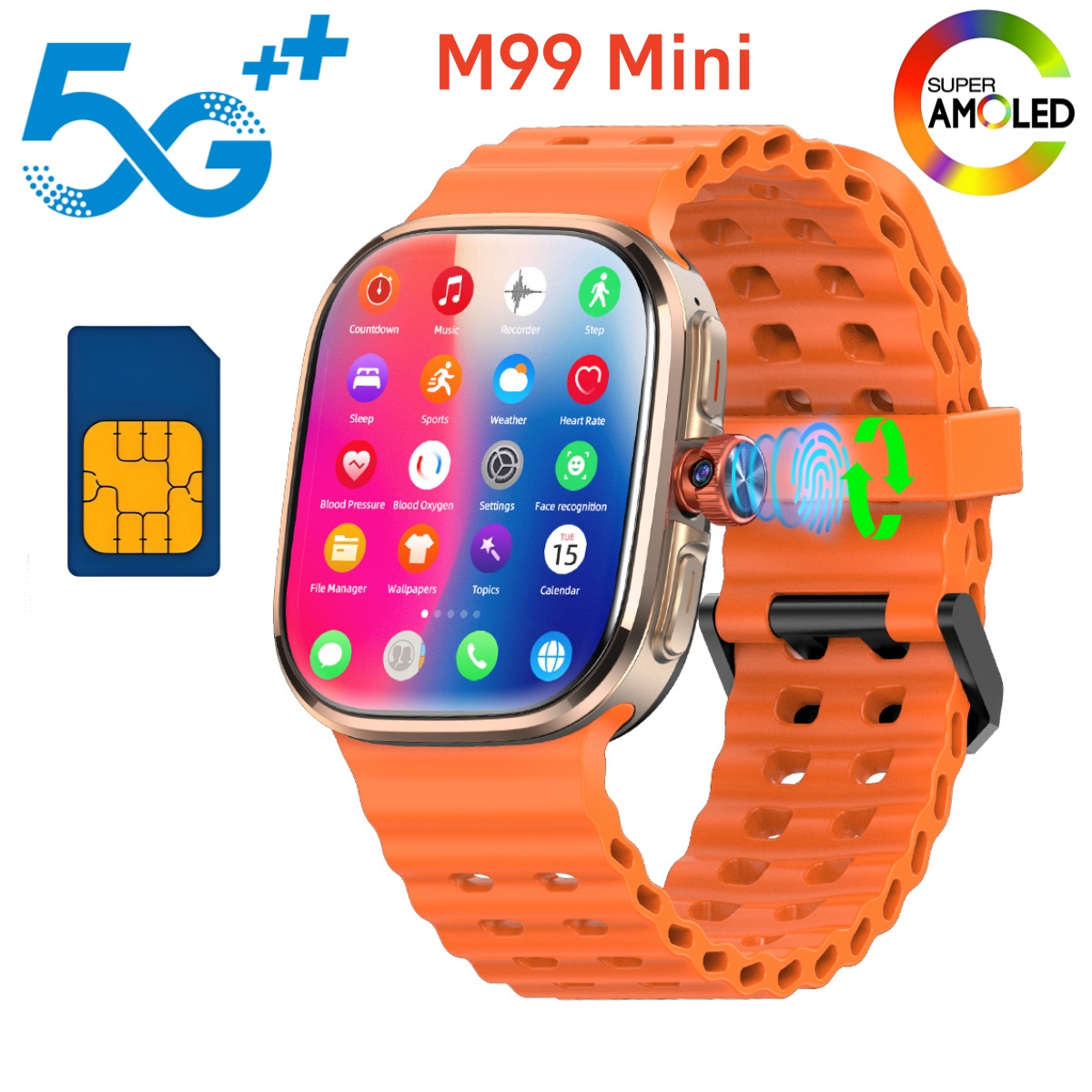 Montre connectée M99 Mini 5G A - Smartwatch Faces avis et prix