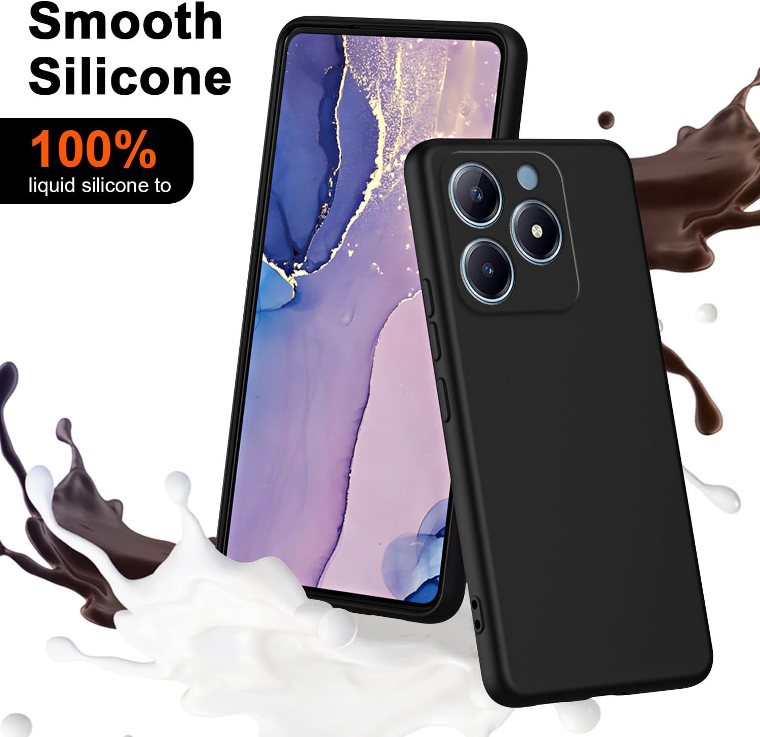Coque en silicone liquide soup - Realme Note 50 avis et prix