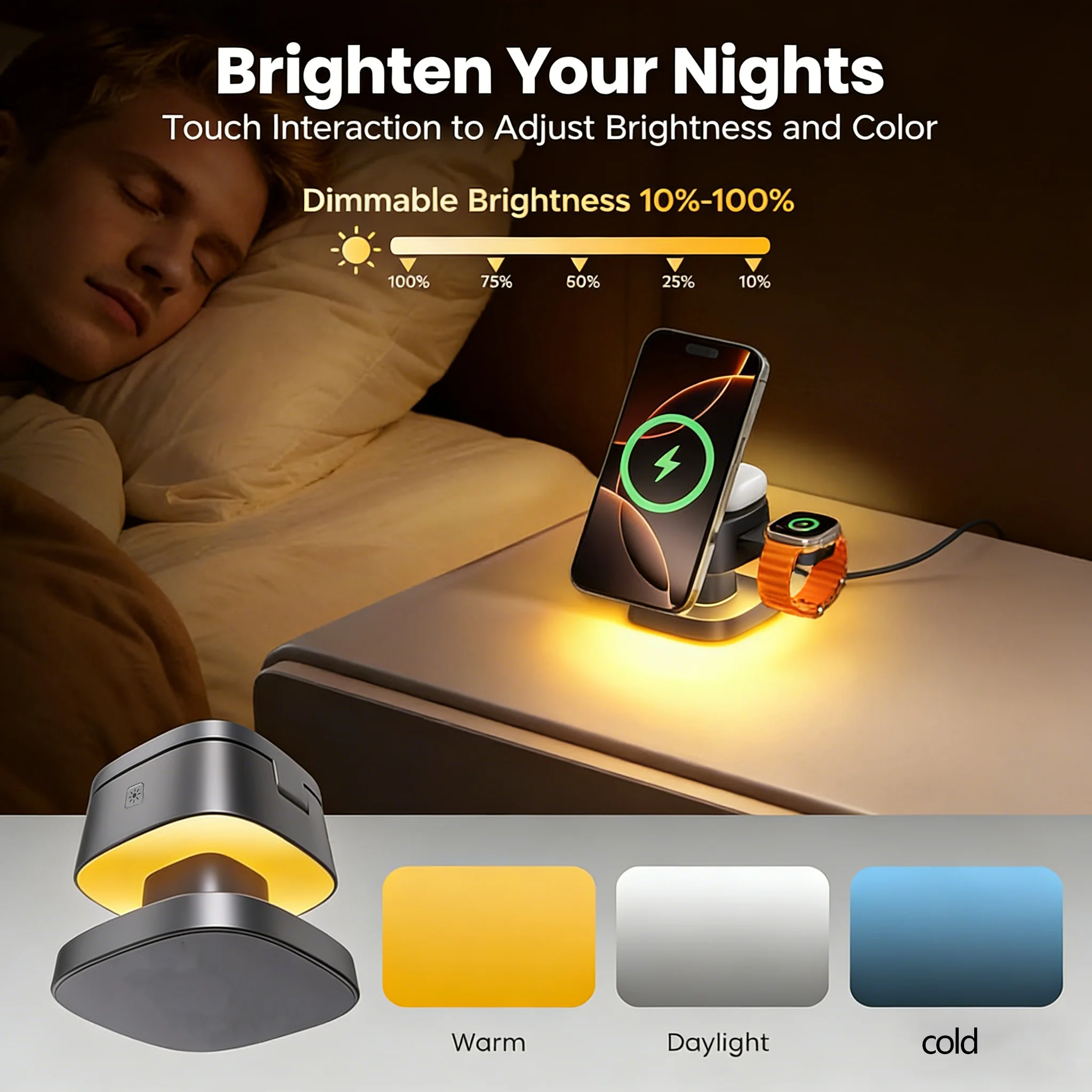 TIMESS Veilleuse Champignon Ch - Wireless Charger Watch avis et prix